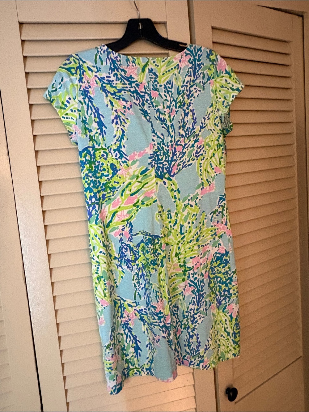 Lilly Pulitzer Pastel Floral Printed Shift Dress in Blue, Green & Pink